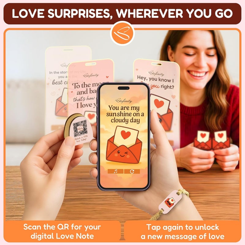 STOFINITY Jar Of Love Notes For Him Her - 2025 Christmas Gifts For Men Women, Unique Birthday Gifts For Boyfriend Girlfriend, Romantic Couple Gift Ideas For Husband Wife, Cute Valentine Day Note Cards - Image 5